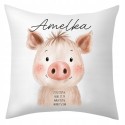 PODUSZKA Z METRYCZKĄ DZIECKA 40×40 CM PAMIĄTKA Z PERSONALIZACJĄ NA PREZENT