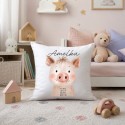 PODUSZKA Z METRYCZKĄ DZIECKA 40×40 CM PAMIĄTKA Z PERSONALIZACJĄ NA PREZENT