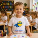 KOSZULKA DZIEŃ KROPKI - SUPER CHŁOPAK Z PERSONALIZACJĄ