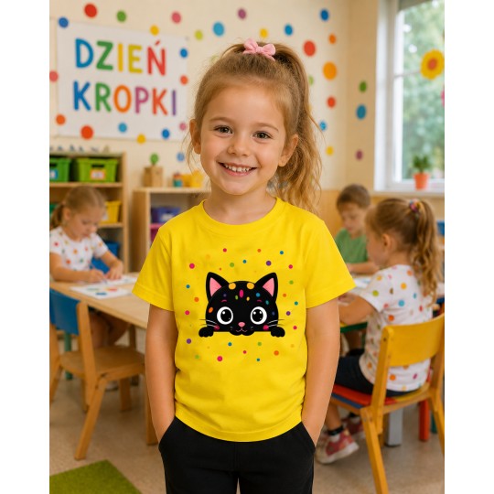 KOSZULKA DZIEŃ KROPKI DO PRZEDSZKOLA SZKOŁY DLA CHŁOPCA DZIEWCZYNKI
