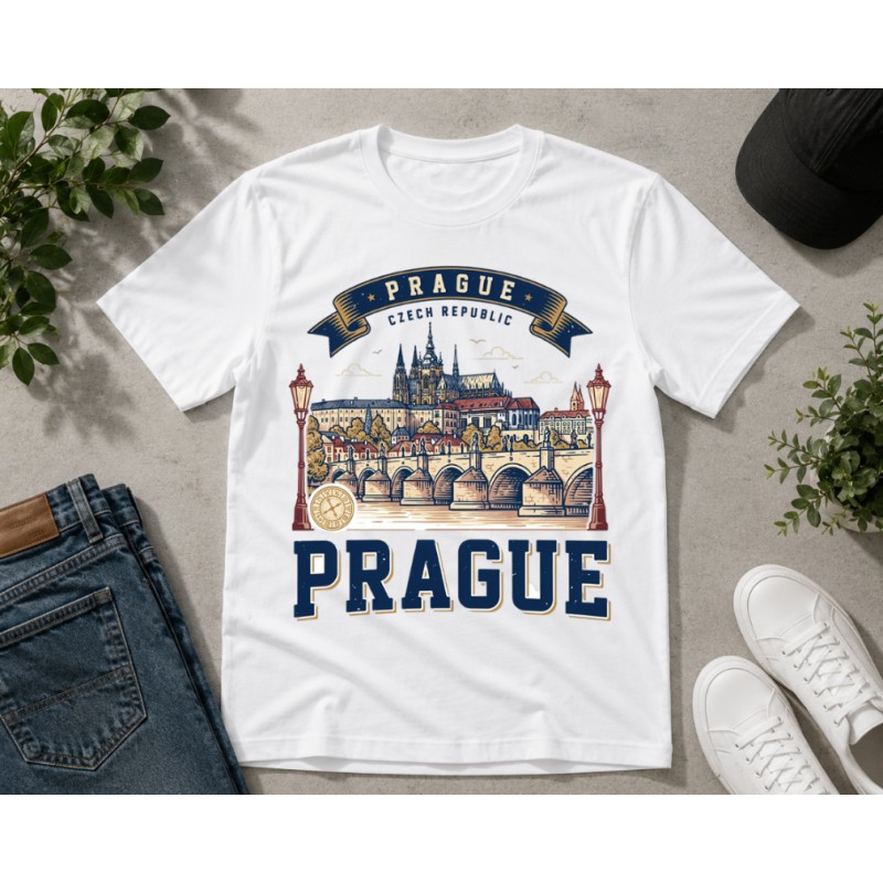 KOSZULKA MĘSKA PODRÓŻNICZA Z NADRUKIEM DOWOLNE MIASTO KRAJ PERSONALIZACJA