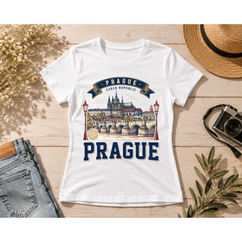 KOSZULKA DAMSKA PODRÓŻNICZA Z NADRUKIEM DOWOLNE MIASTO KRAJ PERSONALIZACJA