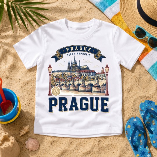 KOSZULKA DZIECIĘCA PODRÓŻNICZA Z NADRUKIEM DOWOLNE MIASTO KRAJ PERSONALIZACJA