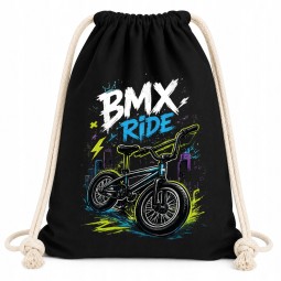WORKOPLECAK BAWEŁNIANY CZARNY BMX RIDE