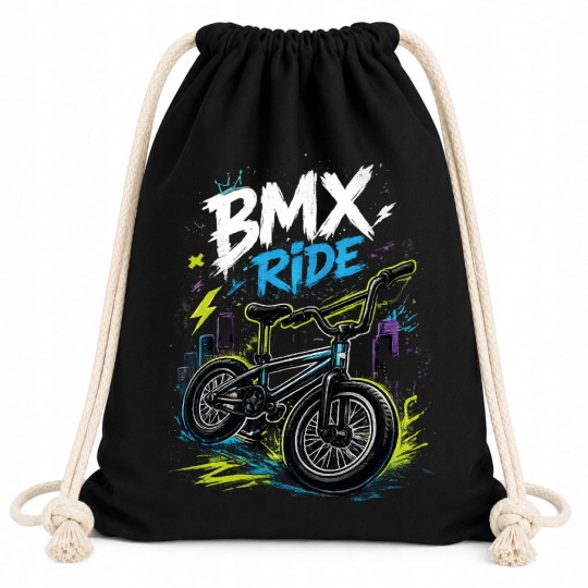 WORKOPLECAK BAWEŁNIANY CZARNY BMX RIDE