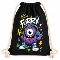 WORKOPLECAK BAWEŁNIANY CZARNY FURRY