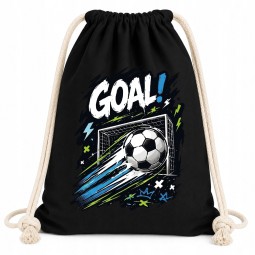 WORKOPLECAK BAWEŁNIANY CZARNY GOAL