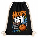 WORKOPLECAK BAWEŁNIANY CZARNY HOOPS