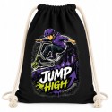 WORKOPLECAK BAWEŁNIANY CZARNY JUMP HIGH