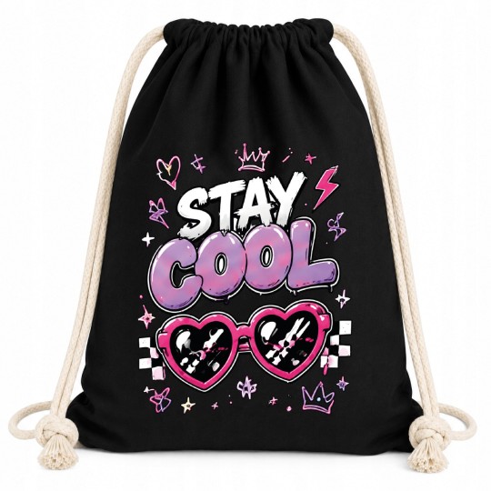 WORKOPLECAK BAWEŁNIANY CZARNY STAY COOL