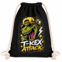 WORKOPLECAK BAWEŁNIANY CZARNY T-REX