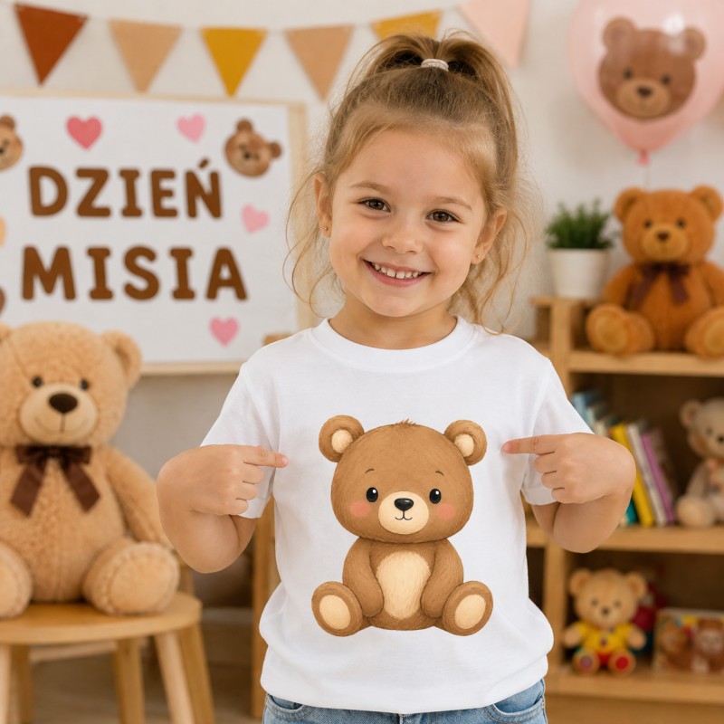 KOSZULKA DZIEŃ MISIA DO PRZEDSZKOLA SZKOŁY DLA CHŁOPCA DZIEWCZYNKI