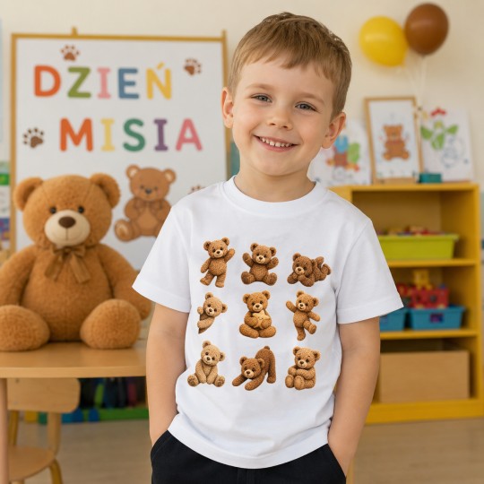 KOSZULKA DZIEŃ MISIA DO PRZEDSZKOLA SZKOŁY DLA CHŁOPCA DZIEWCZYNKI