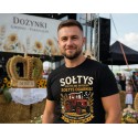 KOSZULKA DOŻYNKOWA MĘSKA Z NADRUKIEM DLA SOŁTYSA ROLNIKA NA DOŻYNKI