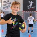 KOSZULKA DZIECIĘCA PIŁKA RĘCZNA HANDBALL CZARNA BAWEŁNIANA