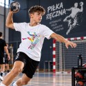KOSZULKA MĘSKA PIŁKA RĘCZNA HANDBALL BIAŁA BAWEŁNIANA