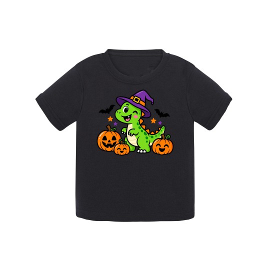 KOSZULKA CZARNA DZIECIĘCA HALLOWEN - DINO