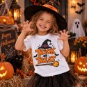 KOSZULKA BIAŁA DZIECIĘCA HALLOWEN - TRICK OR TREAT