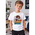 KOSZULKA DZIECIĘCA DZIEŃ CHŁOPAKA TSHIRT SUPER CHŁOPAK PREZENT DLA CHŁOPCA