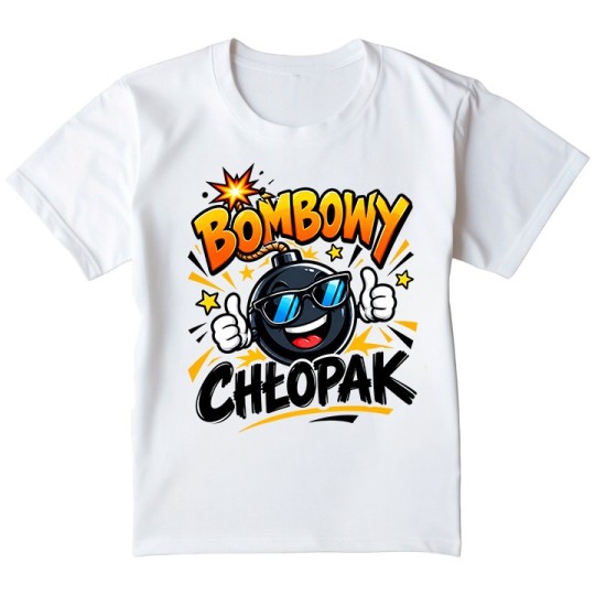 KOSZULKA DZIECIĘCA DZIEŃ CHŁOPAKA TSHIRT SUPER CHŁOPAK PREZENT DLA CHŁOPCA