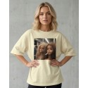 KOSZULKA BUTTERCREAM TSHIRT Z MOTYWEM BARBIE OVERSIZE BAWEŁNA