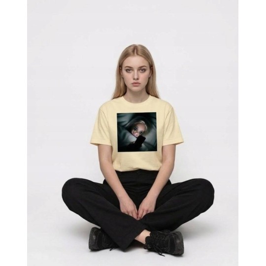 KOSZULKA BUTTERCREAM TSHIRT Z MOTYWEM BARBIE OVERSIZE BAWEŁNA