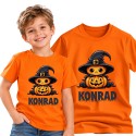 KOSZULKA DZIECIĘCA HALLOWEN CZARODZIEJ Z IMIENIEM
