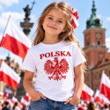 KOSZULKA DZIECIĘCA POLSKA CZERWONY ORZEŁ BIAŁA