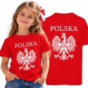 KOSZULKA DZIECIĘCA PATRIOTYZM REPREZENTACJA POLSKI CZERWONA BAWEŁNIANA