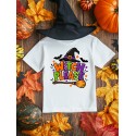KOSZULKA BIAŁA DZIECIĘCA HALLOWEN - „WITCH PLEASE”