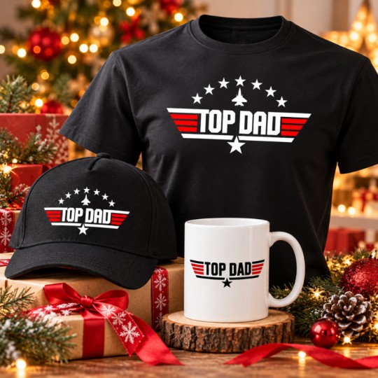 ZESTAW NA PREZENT TOP DAD CZAPKA KUBEK KOSZULKA