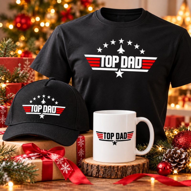 ZESTAW NA PREZENT TOP DAD CZAPKA KUBEK KOSZULKA