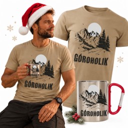 ZESTAW GÓROHOLIK KUBEK METALOWY I KOSZULKA