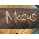 PREZENT NA ŚLUB WESELE  KOMPLET RĘCZNIKÓW HAFT 50X100CM GRUBE DLA PARY BRĄZ