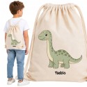 WORKOPLECAK BEŻOWY DINO ZIELONY DŁ. SZYJA