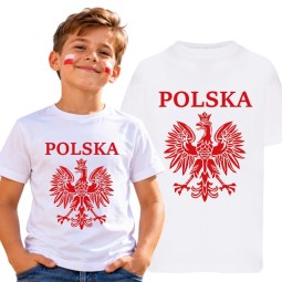 KOSZULKA DZIECIĘCA POLSKA CZERWONY ORZEŁ BIAŁA