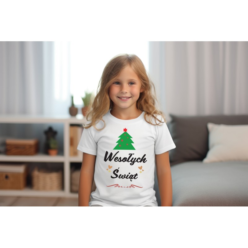 5906700924972 KOSZULKA WESOŁYCH ŚWIĄT DZIECIĘCA 110 cm