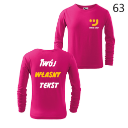 Koszulka Dziecięca Długi Rękaw Z Własnym Nadrukiem