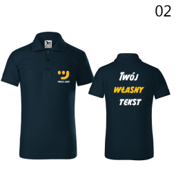 Koszulka Dziecięca Polo Pique Z Własnym Nadrukiem