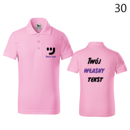 Koszulka Dziecięca Polo Pique Z Własnym Nadrukiem