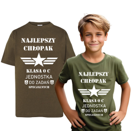 Koszulka Z Nadrukiem Dzień Chłopaka Khaki