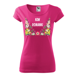 Koszulka Pure Koło Gospodyń Wiejskich Czerwień Purpurowa