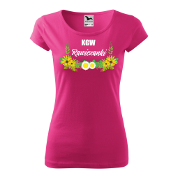 Koszulka Pure Koło Gospodyń Wiejskich Czerwień Purpurowa