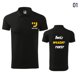 Koszulka Męska Polo Cotton Z Własnym Nadrukiem