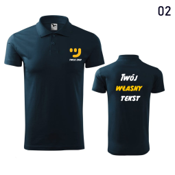 Koszulka Męska Polo Cotton Z Własnym Nadrukiem