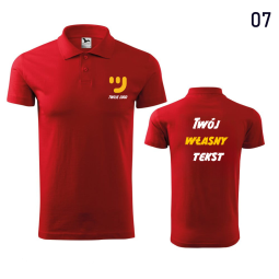 Koszulka Męska Polo Cotton Z Własnym Nadrukiem