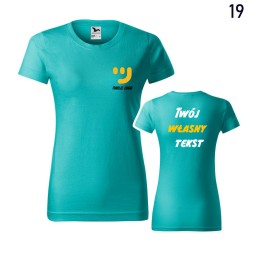 Koszulka Damska Basic Z Własnym Nadrukiem