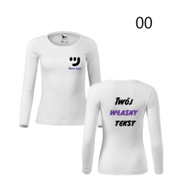 Bluzka Damska Długi Rękaw Z Własnym Nadrukiem