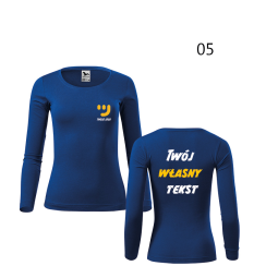 Bluzka Damska Długi Rękaw Z Własnym Nadrukiem