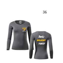 Bluzka Damska Długi Rękaw Z Własnym Nadrukiem